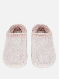 Faux Fur Mule Slippers|Primark Sale