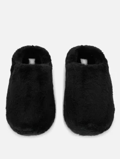Faux Fur Mule Slippers|Primark New
