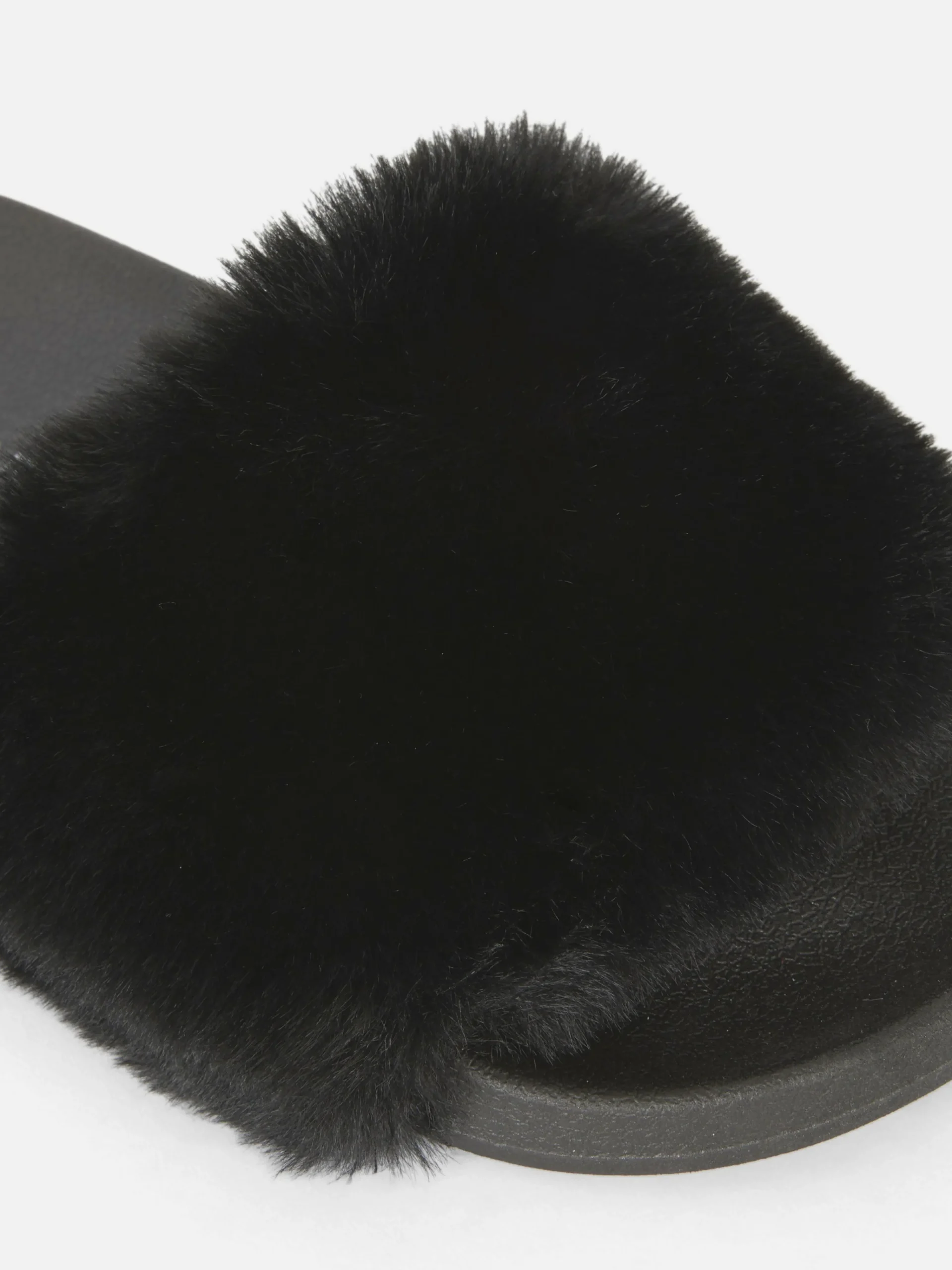 Faux Fur Slides|Primark
