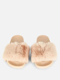 Faux Fur Slides|Primark New