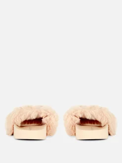 Faux Fur Slides|Primark New