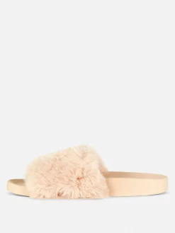 Faux Fur Slides|Primark New
