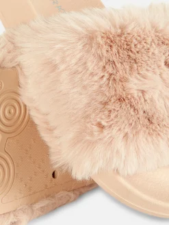 Faux Fur Slides|Primark New
