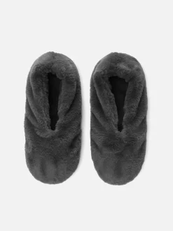 Faux Fur Slipper Socks|Primark
