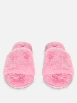 Faux Fur Slippers|Primark Discount