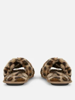 Faux Fur Slippers|Primark Clearance