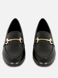 Faux Leather Buckle Loafers|Primark Outlet