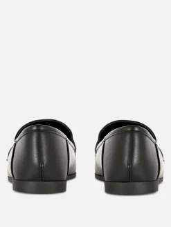 Faux Leather Buckle Loafers|Primark Outlet