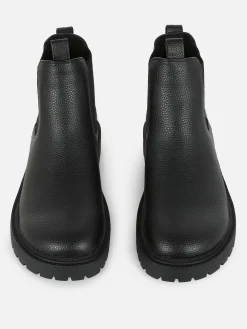 Faux Leather Chelsea Boots|Primark