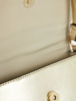 Faux Leather Flap Over Shoulder Bag|Primark Hot