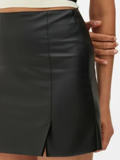 Faux Leather Mini Skirt|Primark Discount