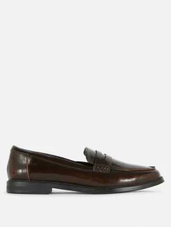 Faux Leather Penny Loafers|Primark Hot