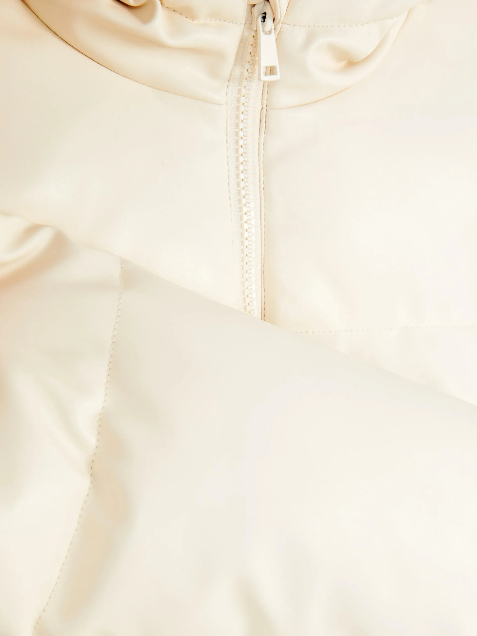 Faux Leather Puffer Jacket|Primark New