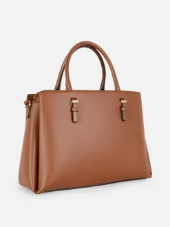 Faux Leather Removable Pouch Tote|Primark Hot