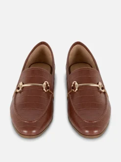 Faux Leather Snaffle Loafers|Primark Online