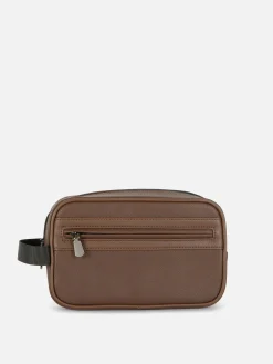 Faux Leather Toiletry Bag|Primark Best