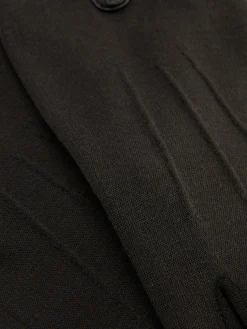 Faux Leather Trim Ponte Knit Gloves|Primark Discount