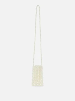 Faux Pearl Phone Bag|Primark Hot