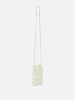 Faux Pearl Phone Bag|Primark Hot