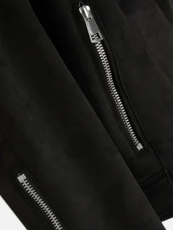 Faux Suede Biker Jacket|Primark Discount