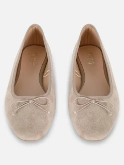 Faux Suede Bow Ballerinas|Primark Clearance
