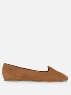 Faux Suede Flats|Primark Clearance