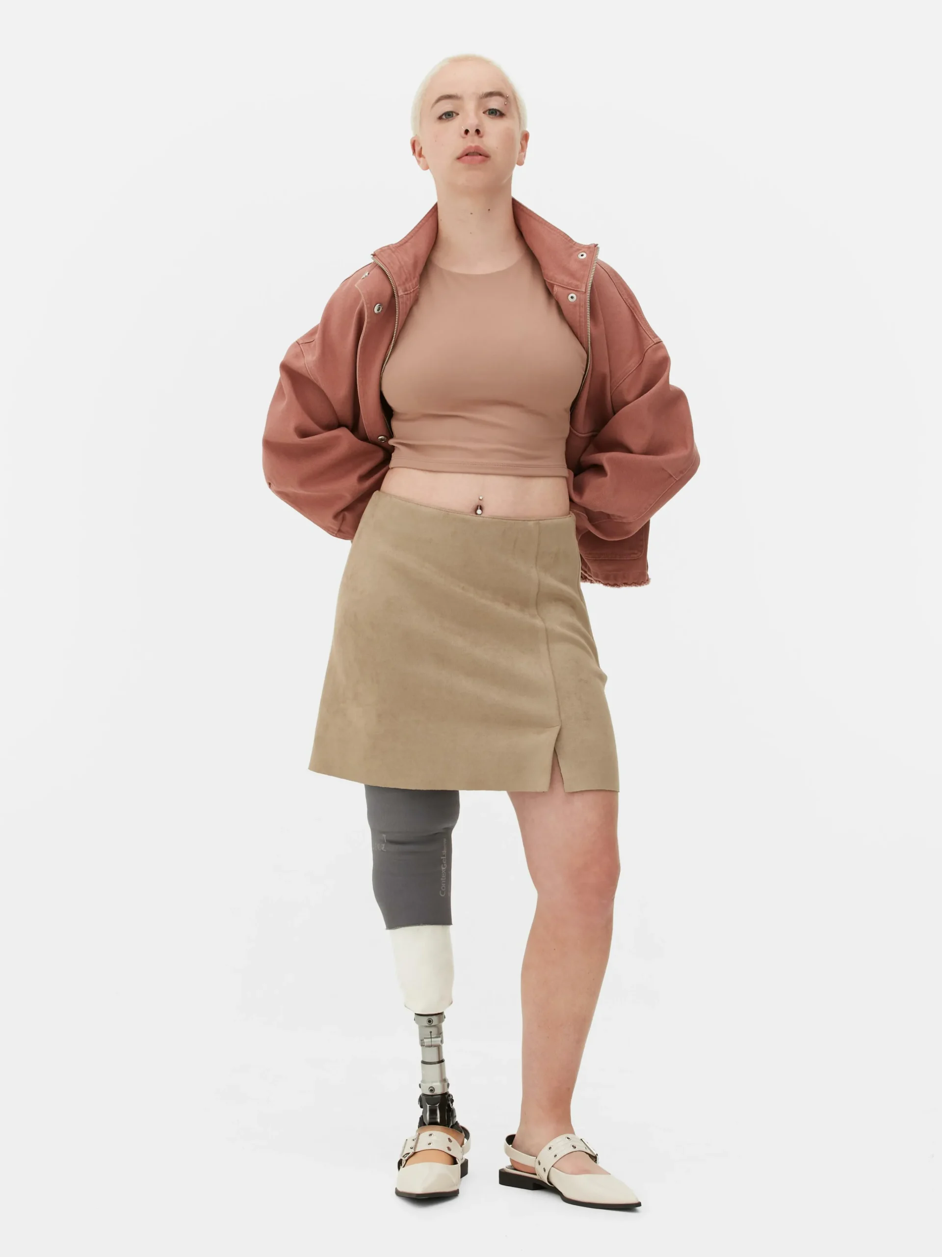 Faux Suede Mini Skirt|Primark Hot