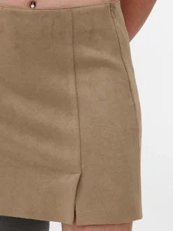 Faux Suede Mini Skirt|Primark Hot
