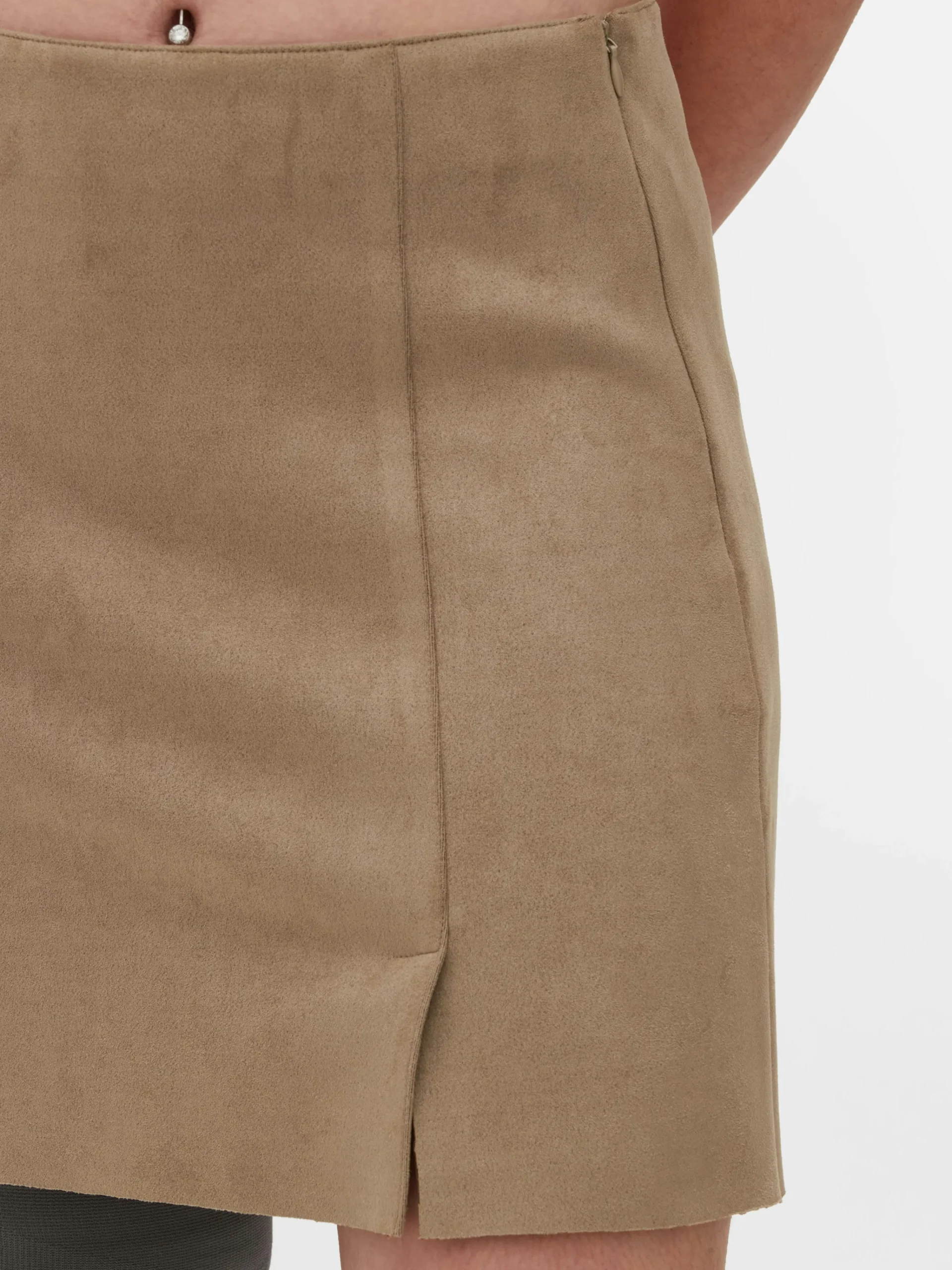 Faux Suede Mini Skirt|Primark Hot