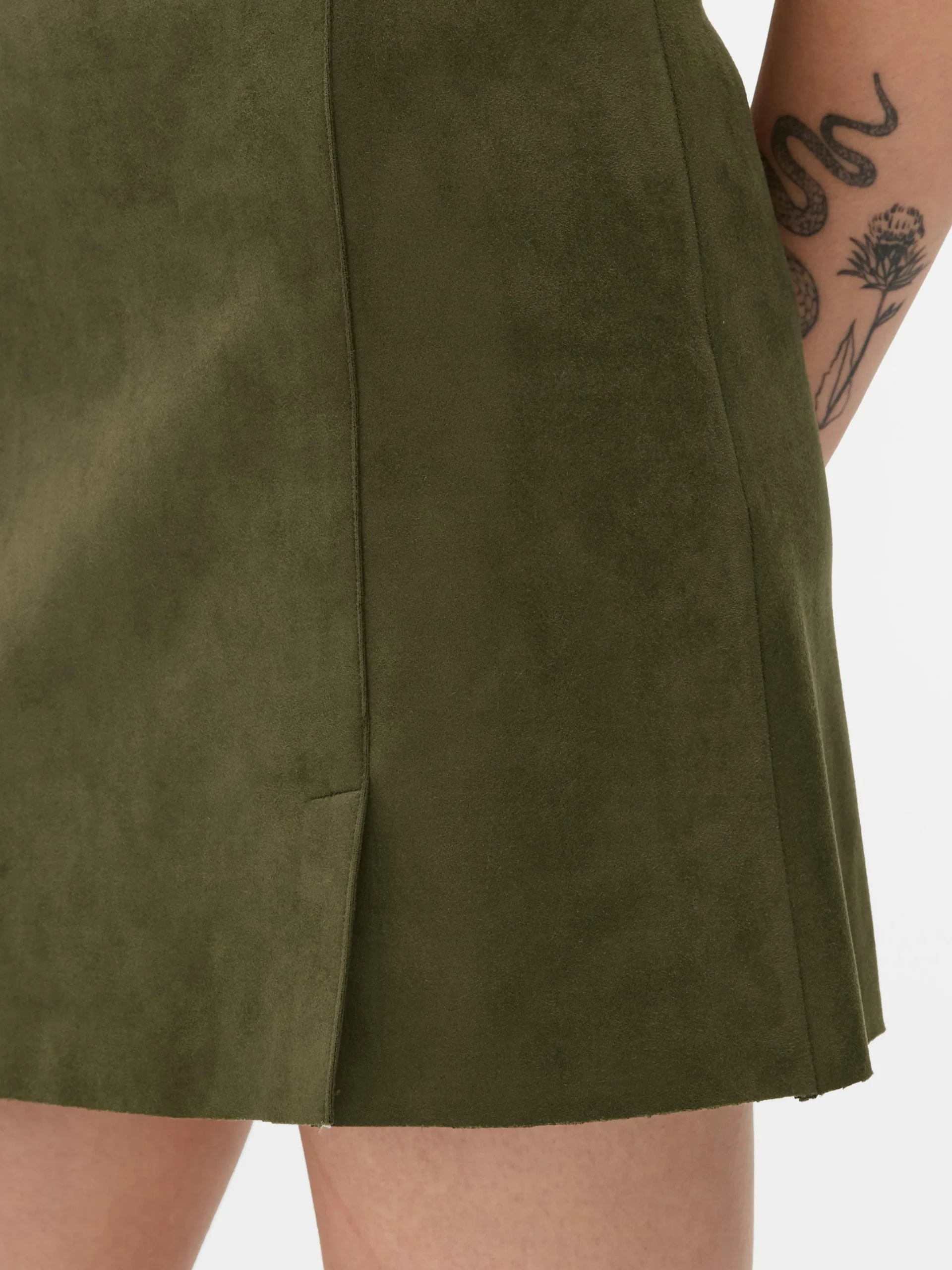 Faux Suede Mini Skirt|Primark Clearance