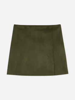 Faux Suede Mini Skirt|Primark Clearance