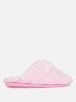 Faux Suede Slippers|Primark Clearance