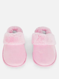 Faux Suede Slippers|Primark Clearance