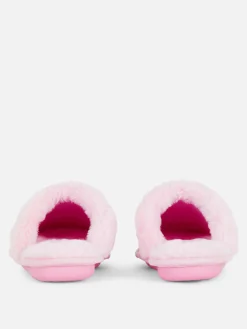 Faux Suede Slippers|Primark Clearance