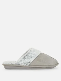 Faux Suede Slippers|Primark Online