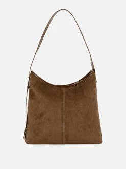 Faux Suede Slouchy Shopper|Primark