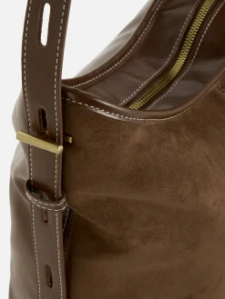 Faux Suede Slouchy Shopper|Primark