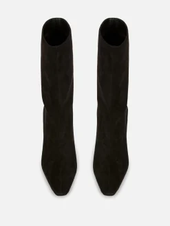 Faux Suede Stiletto Boots|Primark Hot