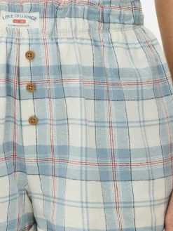 Flannel Check Pajama Shorts|Primark
