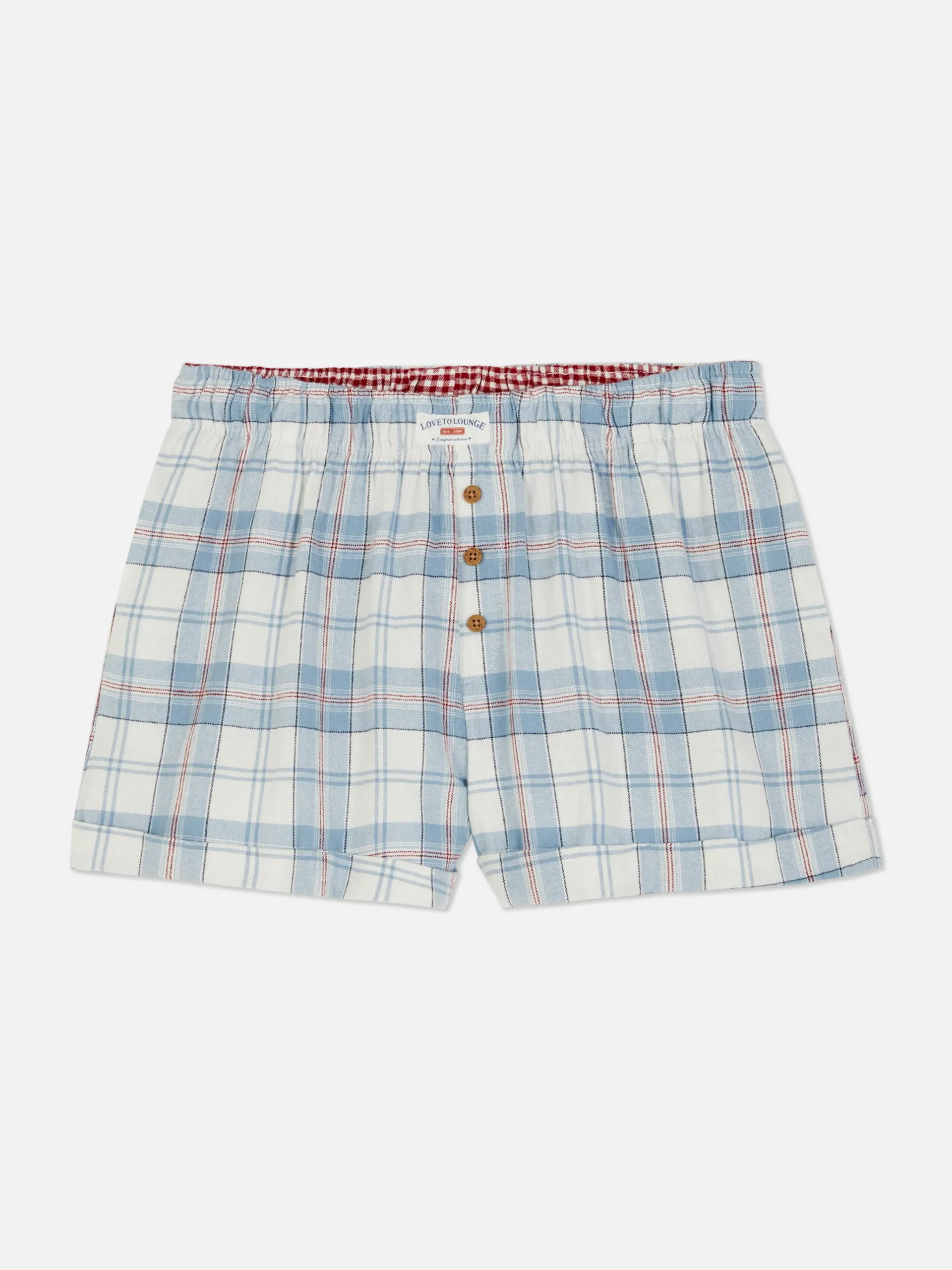 Flannel Check Pajama Shorts|Primark