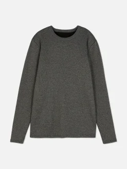 Fleece Lined Long Sleeve Top|Primark New