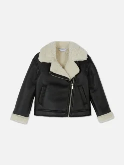 Fleece Trim Biker Jacket|Primark Hot