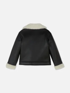 Fleece Trim Biker Jacket|Primark Hot
