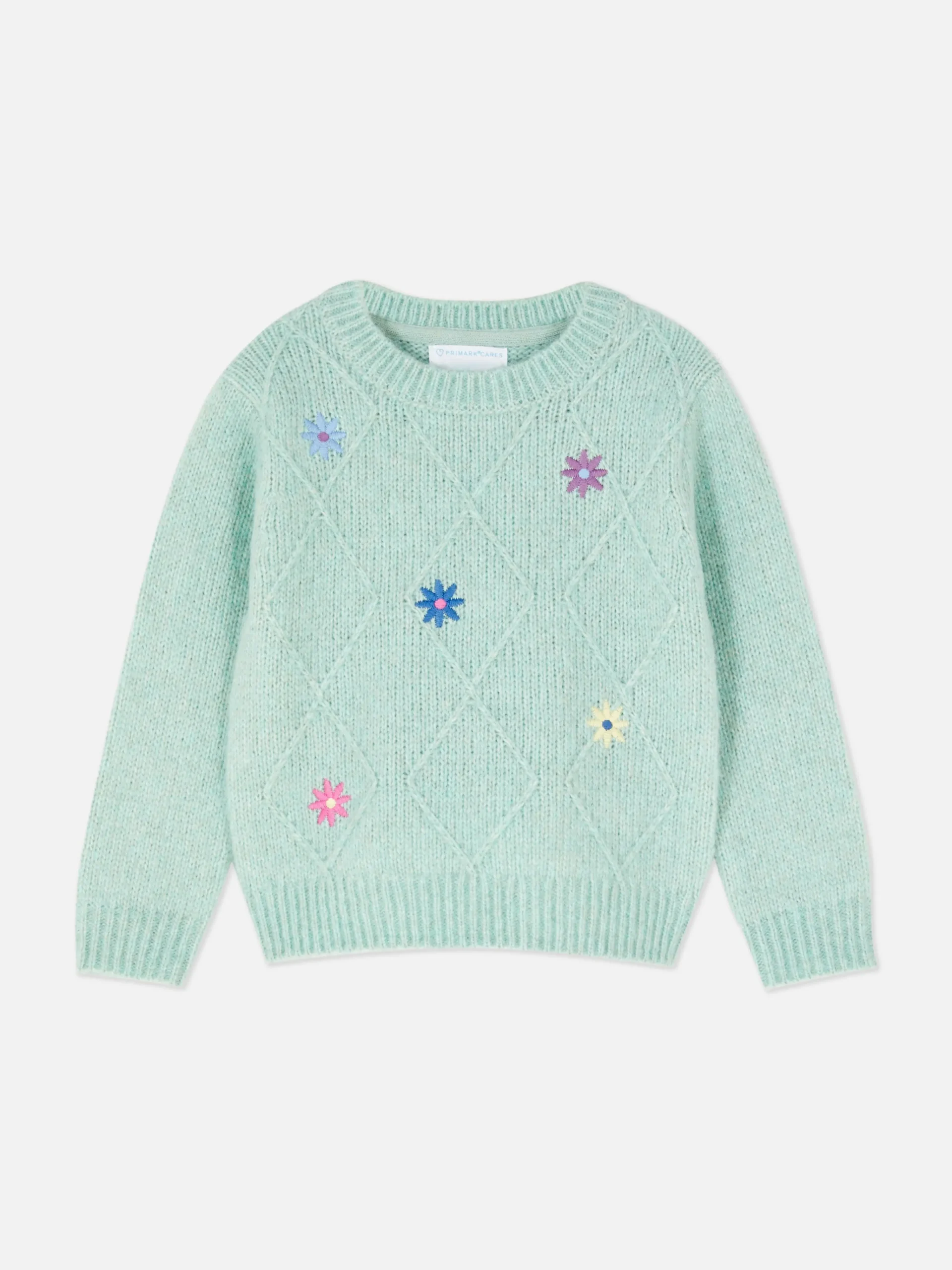 Floral Embroidered Knit Sweater|Primark Outlet