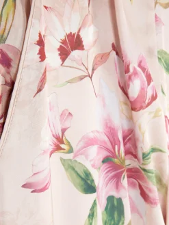 Floral Satin Straight Pajama Bottoms|Primark Hot