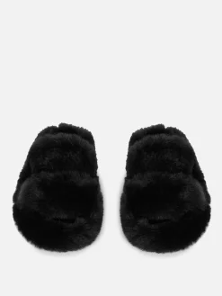 Fluffy Double Strap Slippers|Primark Best
