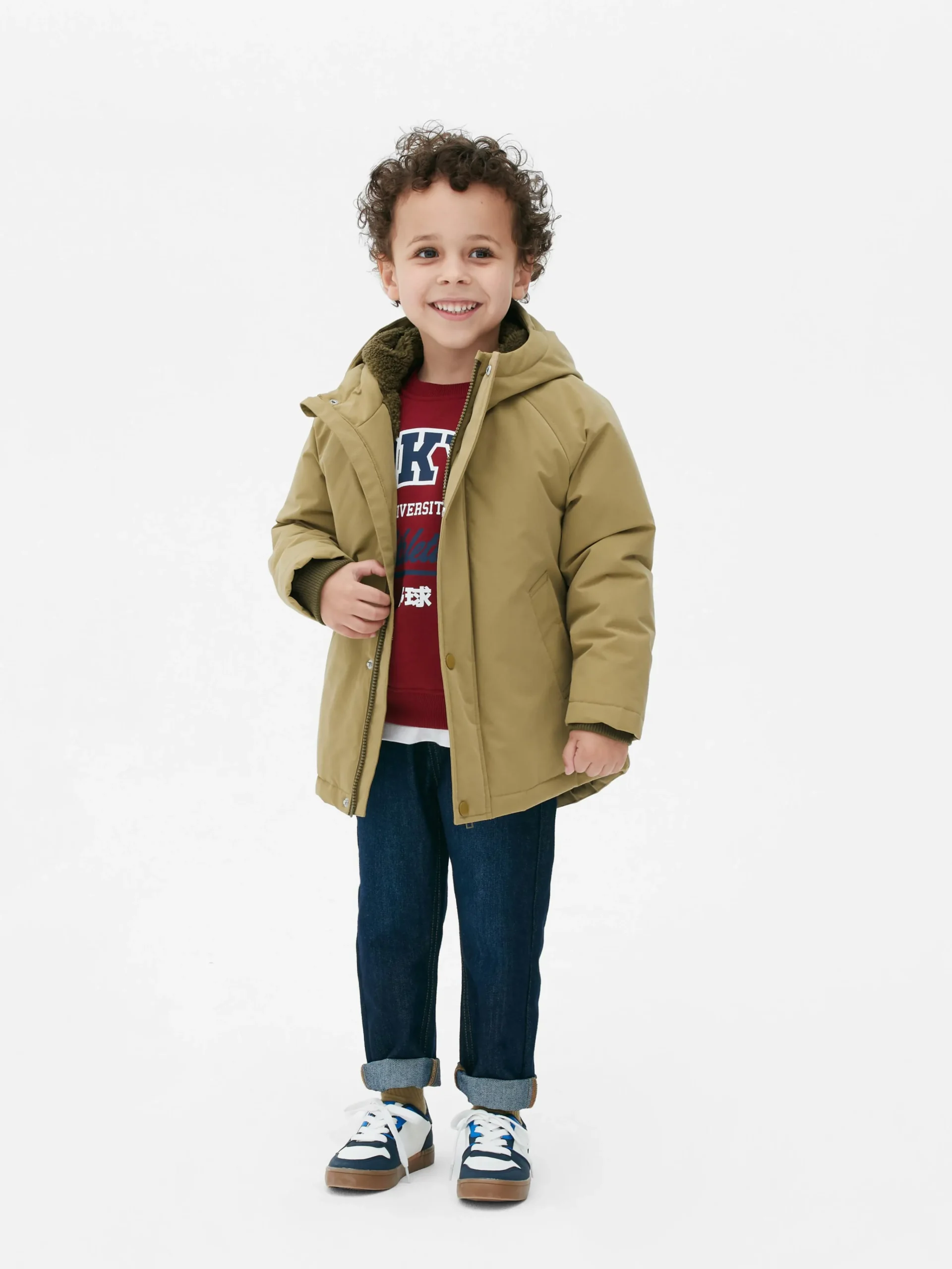 Fluffy Lined Coat|Primark