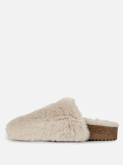 Fluffy Mule Slippers|Primark