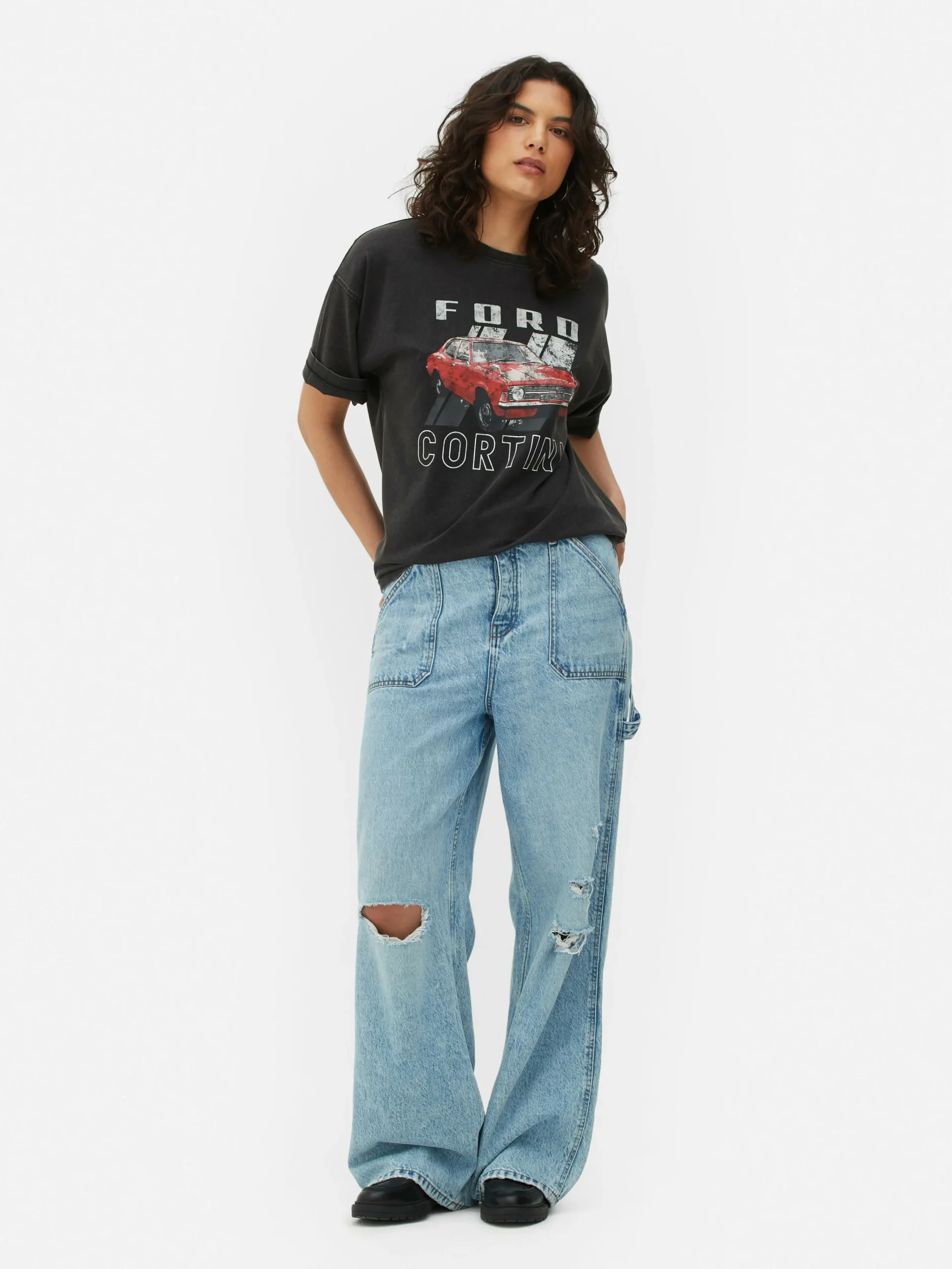 Ford Cortina Oversized T-Shirt|Primark Discount