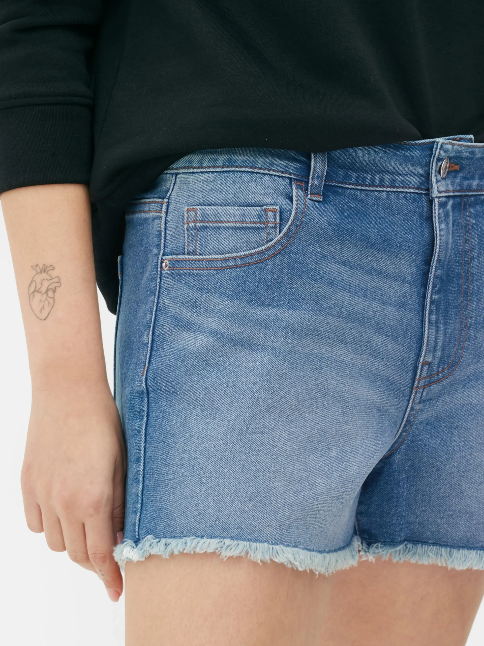 Frayed Denim Shorts|Primark Sale